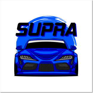 Blue Supra MK V Posters and Art